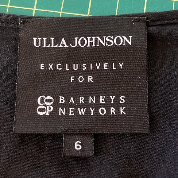 Ulla Johnson for Barneys tree print deep navy silk georgette blouse - Picture 5 of 6